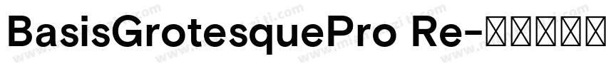 BasisGrotesquePro Re字体转换